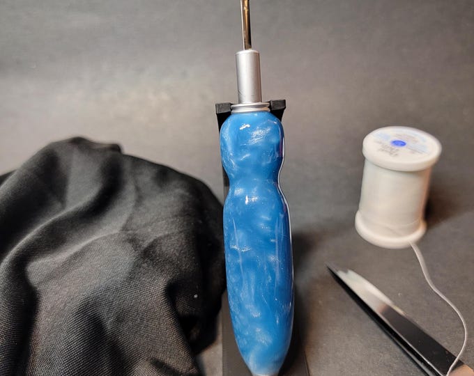 Handmade seam ripper, "Blue Skies" Ergonomic sewing and quilting gift