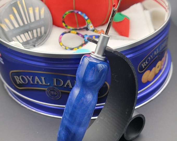 Handmade seam ripper, "Blueberry" Ergonomic sewing and quilting gift