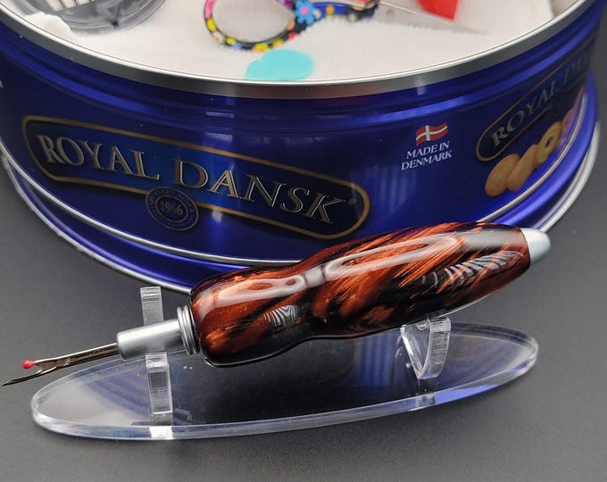 Handmade seam ripper, "Black Copper" Ergonomic sewing and quilting gift