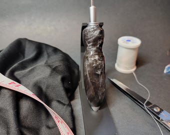 Handmade seam ripper, "Silver Swirls" Ergonomic sewing and quilting gift