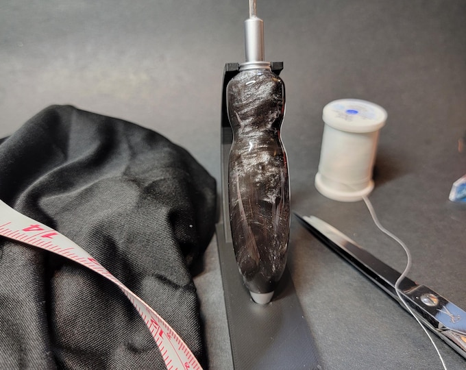 Handmade seam ripper, "Silver Swirls" Ergonomic sewing and quilting gift