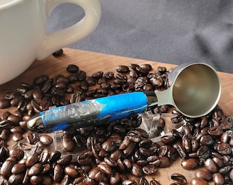 Coffee scoop, 2 Tablespoon measuring, "Blue Steel"