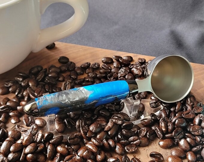 Coffee scoop, 2 Tablespoon measuring, "Blue Steel"