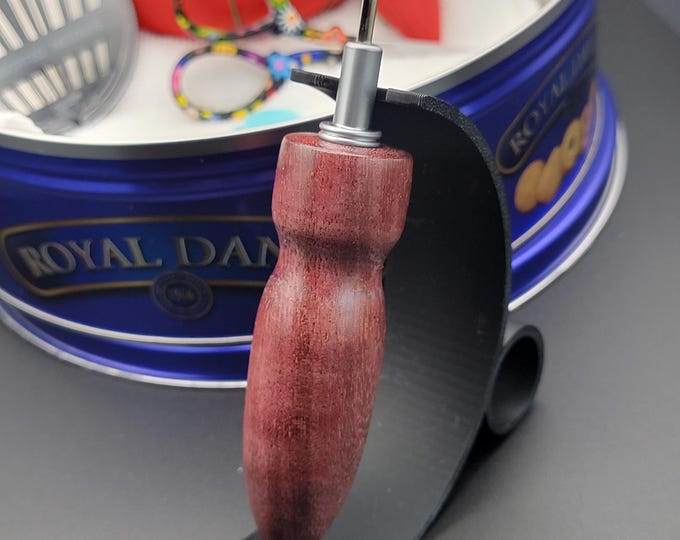 Handmade seam ripper, Purpleheart Hardwood Ergonomic sewing and quilting gift