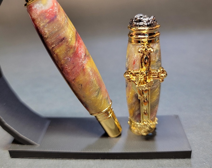 Amazing Grace pen, acrylic handcrafted rollerball pen