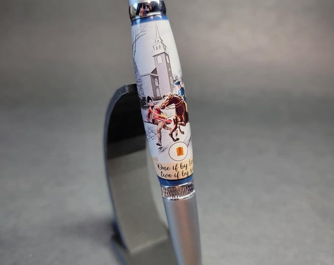 Old North Church Boston Pen, handmade luxury pen.  Paul Revere