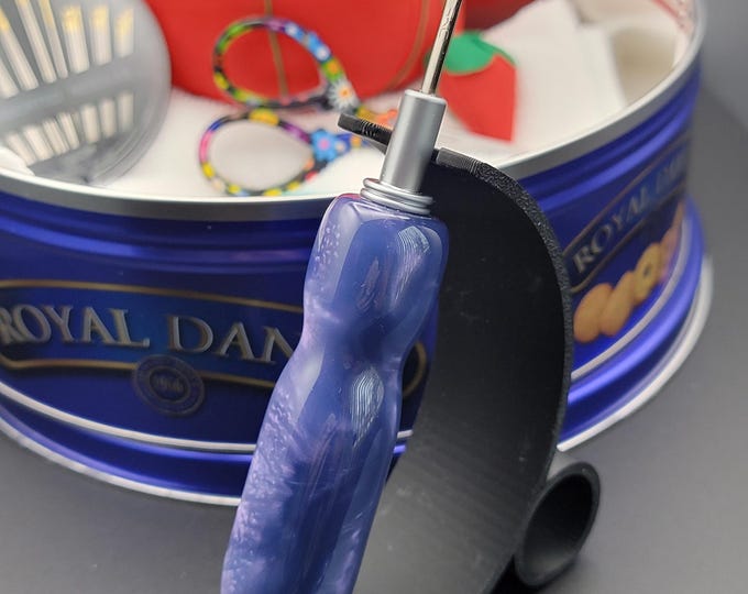 Handmade seam ripper, "Purple Moon" Ergonomic sewing and quilting gift