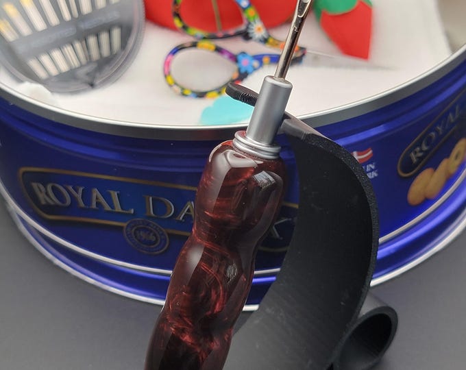 Handmade seam ripper, "Cabernet" Ergonomic sewing and quilting gift