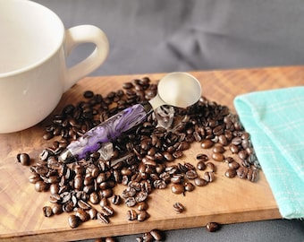 Coffee scoop, 2 Tablespoon measuring, "Mother of Purple"