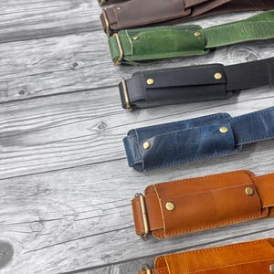 Benutzerdefinierte Schultergurt aus echtem Leder für Herren Modische Reisetasche Gürtel Ersatzriemen für jede Umhängetasche
