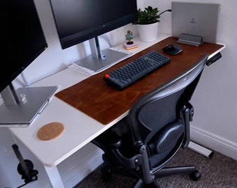 Personalized Full Grain Leather Desk Mat – Custom Mouse Pad