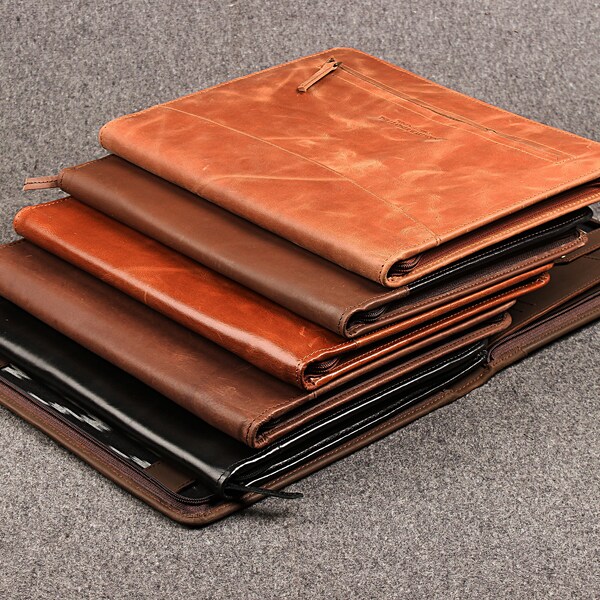 Leather Padfolio Etsy