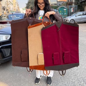 Porta-ternos de couro personalizado com capa de iniciais, bolsa de proteção, presente para padrinhos de casamento no dia dos pais
