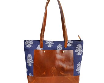 Extra Large tote bag Shopping bag,  leather bag fabric hand Woman shoulder Travel