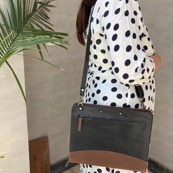 Portfolio With Shoulder Strap Etsy