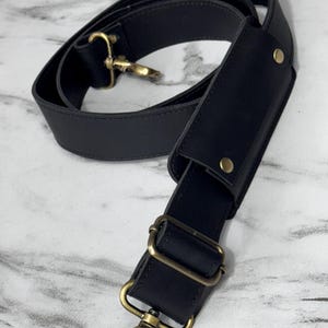 Bandoulière en cuir véritable, Bandoulière de rechange amovible, Bandoulière de sac, Accessoires de sac à main