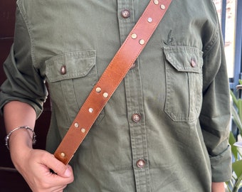 Full Grain Leather, High Quality Leather Wrapping, Leather Shoulder Handbag Strap, Replacement Handle , Bag Accessories,