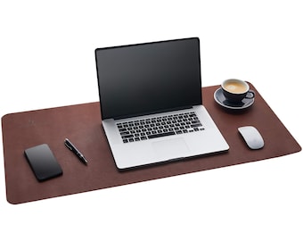 Custom Leather Desk Pad Personalized Writing Mat Elegant Office Accessory Gift for Boss Men Professionals