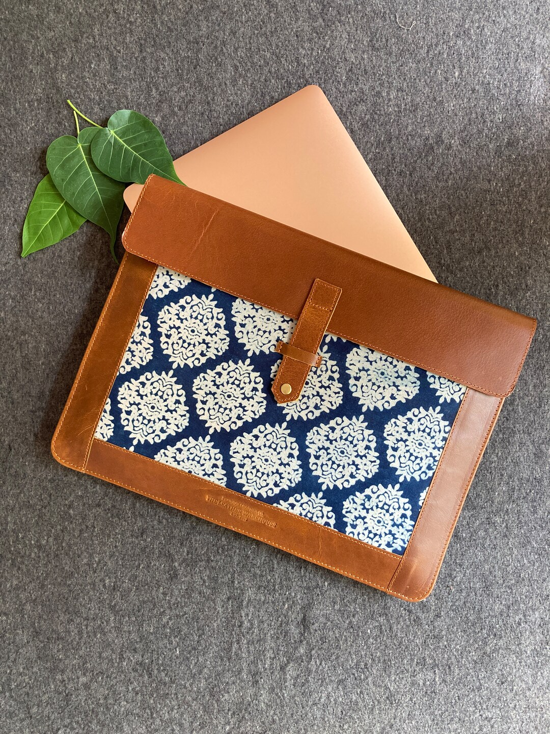 Leather HP Pavilion & Spectre X360 Sleeve 13 14 16 / Embossed Genuine Leather HP Envy X360