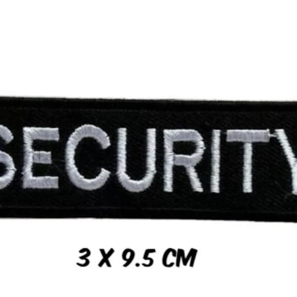 Security (3 x 9.5 cm) Embroidered Iron-On Patch Badge , Door Prison Guards - Security Patch for Blazer or Jacket