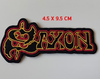 Parche bordado para coser o planchar con música Saxon Heavy Metal Rock Punk