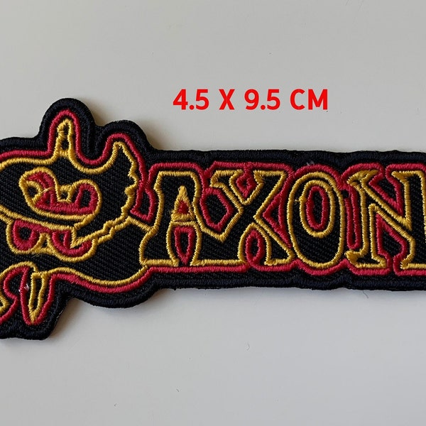 Saxon Heavy Metal Rock Punk Music Embroidered Iron On Sew On Patch