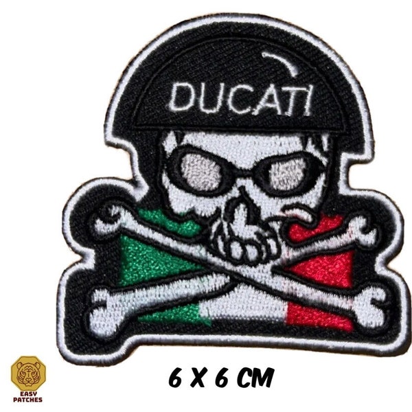 Ducati Motor Cycle Brand Logo Racing Embroidered Iron on Patch Sew on Badge