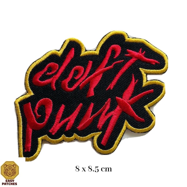 Daft Punk Patch Bordado Hierro / Costura en la insignia Souvenir Homework Logo Jacket