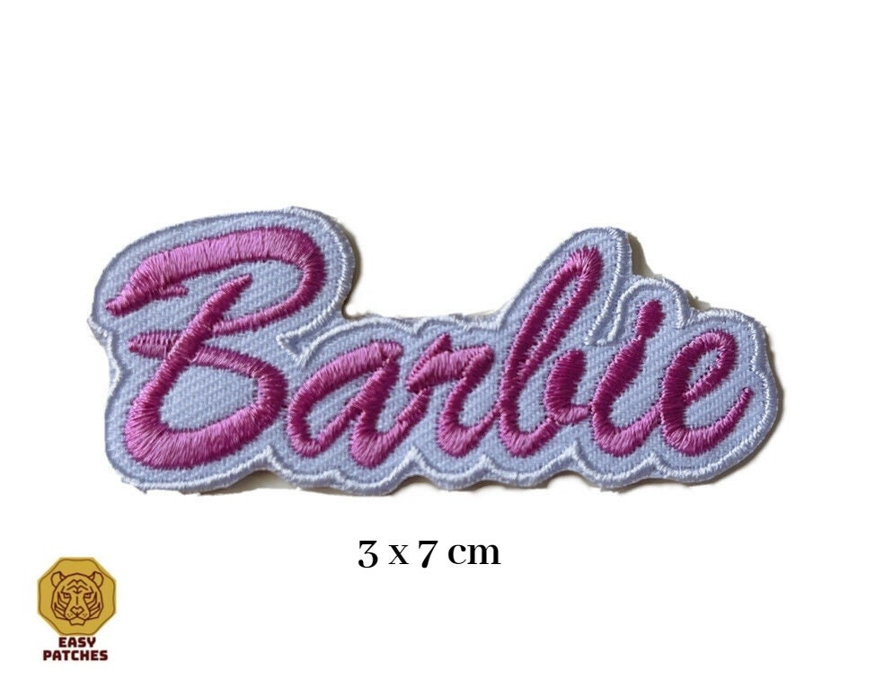 Barbie © Girl With Glasses Iron on Patches Adhesive Emblem, Size 8,2 X 6,5  Cm 