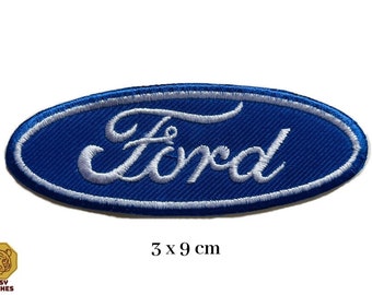 Ford Automobile Motorsports logo badge Embroidered Iron Sew on Patch