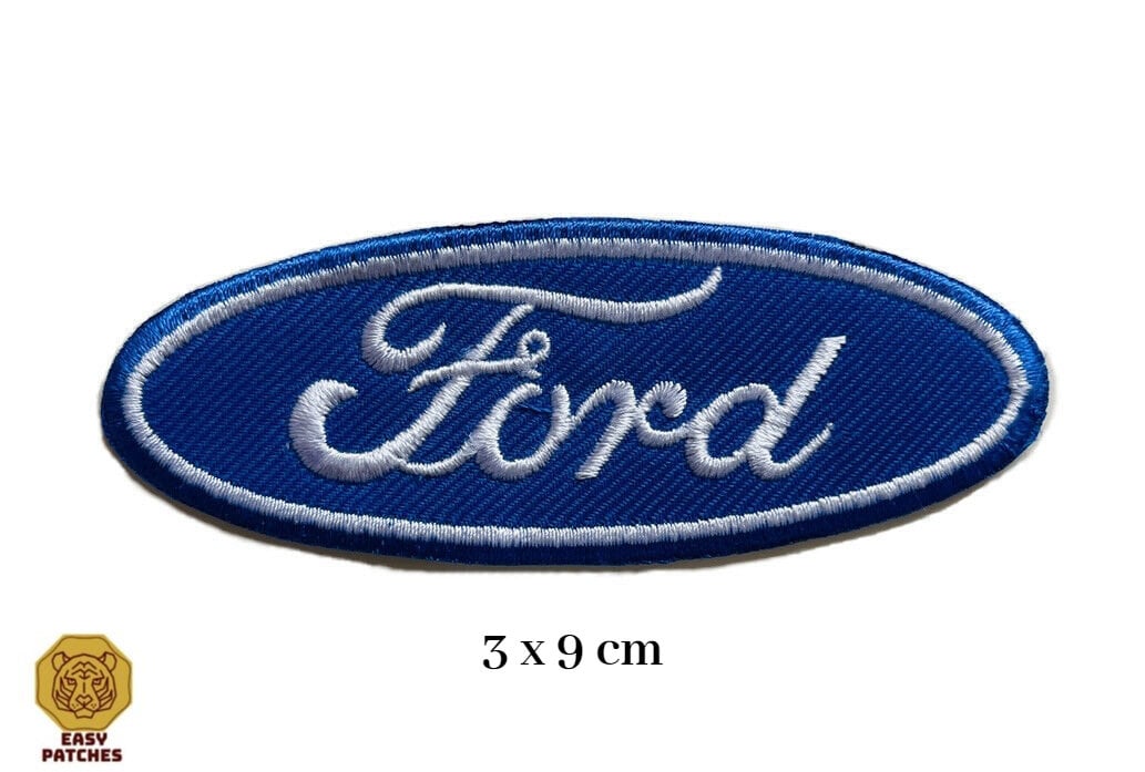 Ecusson logo ford brodé à coller sur vos vêtements ! Soyez unique !