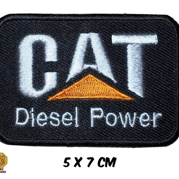 CAT Embroidered Patch Badge Sew / Iron On For Jacket Jeans Bags Fancy Transfer