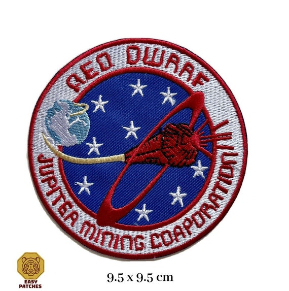 Red Dwarf Jupiter mining Corporation Badge Embroidery iron on patch