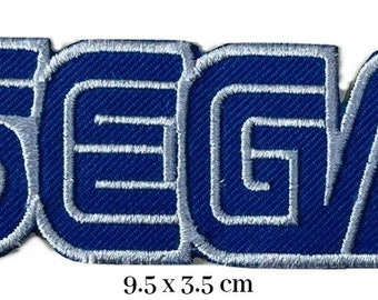 Insignia de parche termoadhesiva bordada con el logotipo de SEGA Game Company Vendedor del Reino Unido