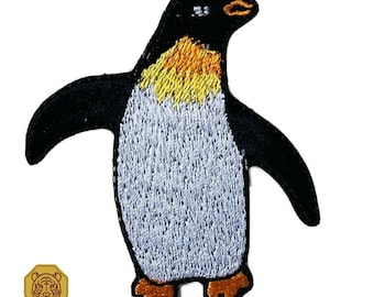 Penguin Embroidered Iron On Sew On Patch Bird Badge For Clothes Bags