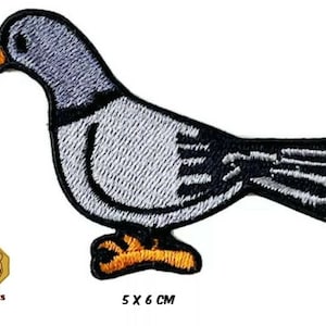 Pigeon Patch Iron Sew On Clothes Bag Bird Embroidered Badge Embroidery Applique