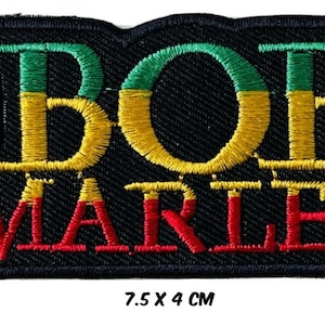 BOB Marley Band Embroidered Iron On Sew On Patch Badge For Clothes Bags