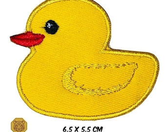 Anatra gialla ricamata in ferro / cucire sulla patch della giacca cappotto T Shirt ricamo Badge