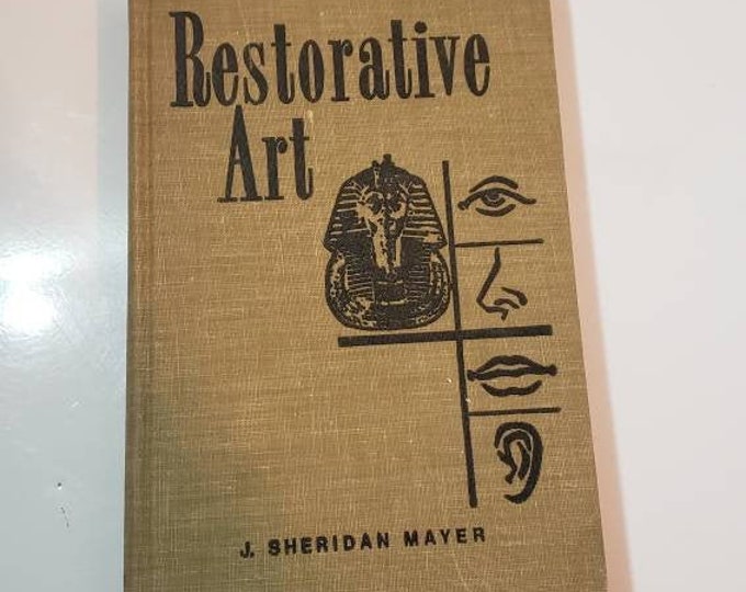 Restorative Art Book Vintage 1976 Funeral Home Cadaver Makeup Deceased