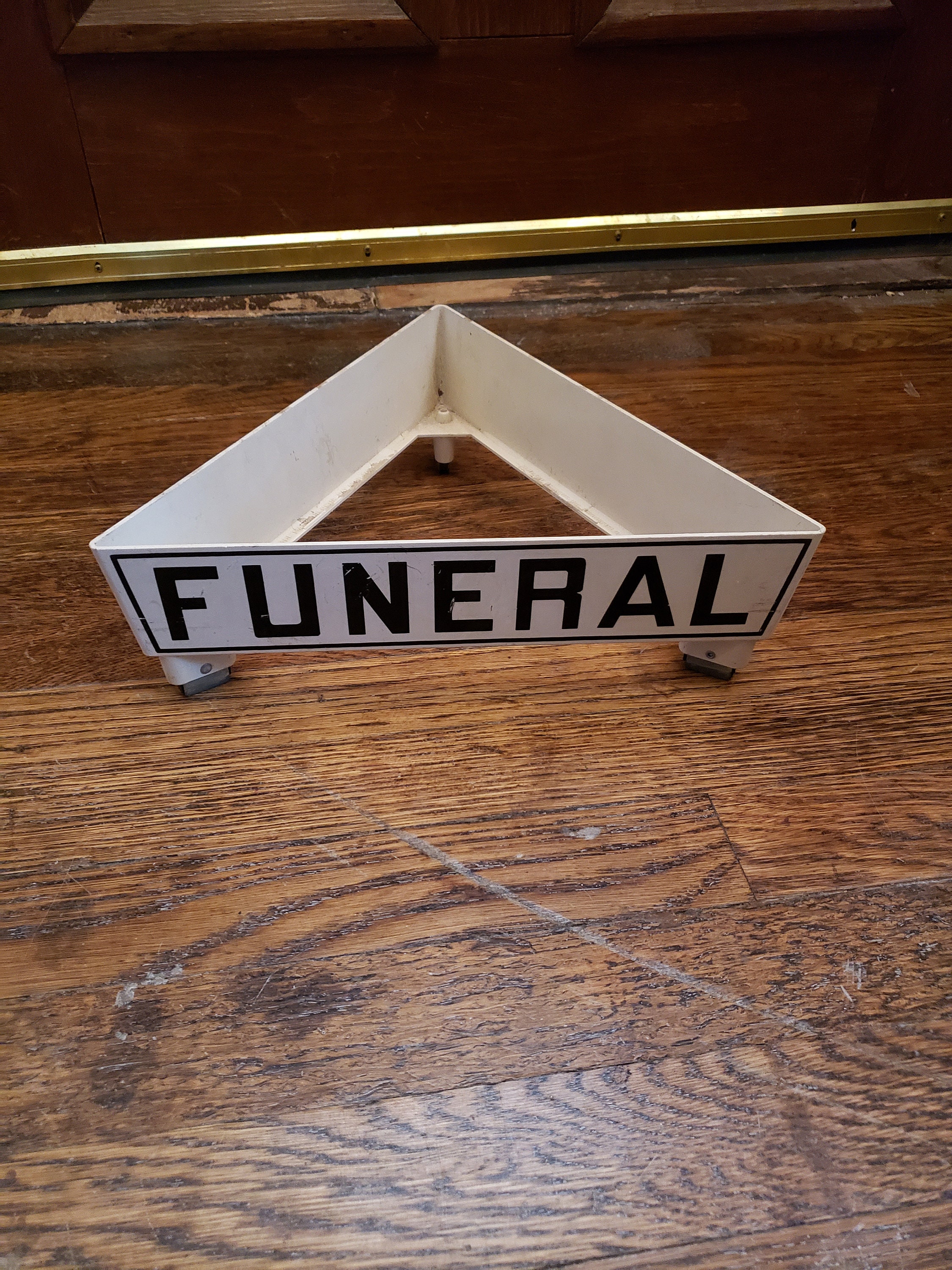 Vintage Funeral Procession Vehicle Topper Sign Etsy