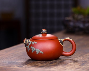 Yixing Purple Clay (Zisha) Teapot [Pine Needle Xishi 松针西施] (Gift Box / Certificate Included) [YIQIN TEA HOUSE]
