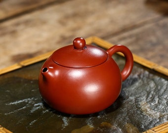 Yixing Zisha Teapot [Small Xishi Pot 小品西施壶] 120ml (Gift Box / Certificate Included) [YIQIN TEA HOUSE]