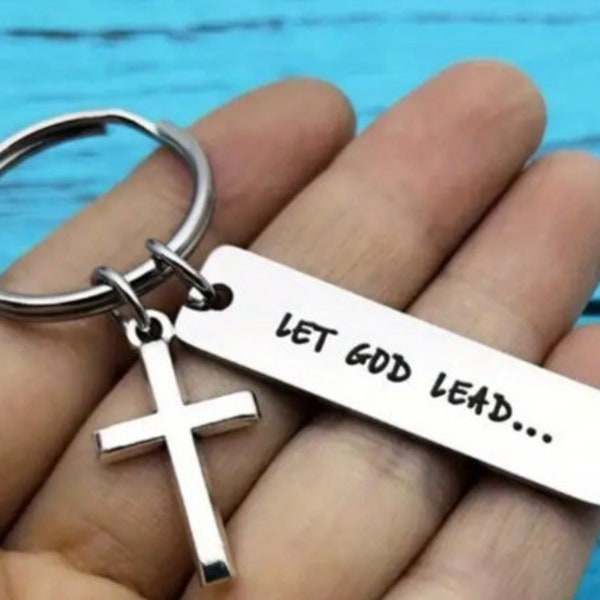 Let God Keychain Etsy Let God Keychain Etsy