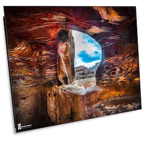 Jordan Photography, Colorful Caves of Petra, Petra Jordan Canvas Print, Petra Jordan, Travel Photography,  Wall Art, Petra Photo, Home Deco