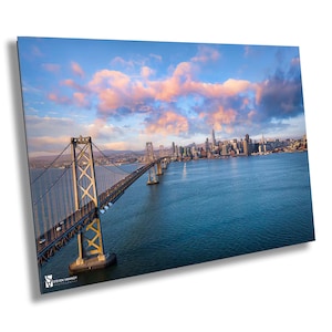 San Francisco-Oakland Bay Bridge, San Francisco California,  Wall Art Canvas Print, Fine Art Canvas Poster Wall, Canvas Wall Art Home Decor