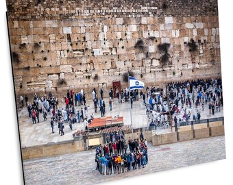 Impresión fotográfica del Muro de las Lamentaciones, Ciudad Vieja de Jerusalén, Arte de Tierra Santa