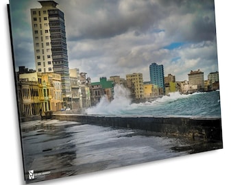 Havana Cuba Photography Print, The Malecon Seawall, Cuban Streets