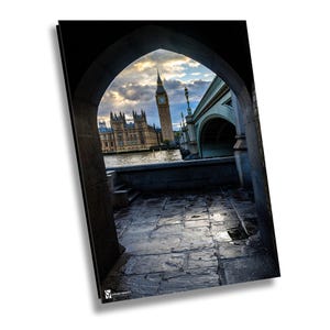 London Photography, London Photo Print , Big Ben Clock Tower, Westminster Bridge Passageway, London Poster, London Wall Art