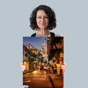 Cartagena at Night, Cartegena Colombia Photography, Cartegena Photo, Colombia Wall Art, Cartegena Canvas Print, Colombian Home Decor image 9