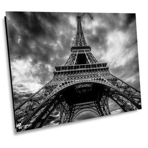 Eiffel Tower in B&W, Paris Canvas Print, Paris Home Decor, Paris Photography Wall Art, Paris Wall Decor, Paris France Photo